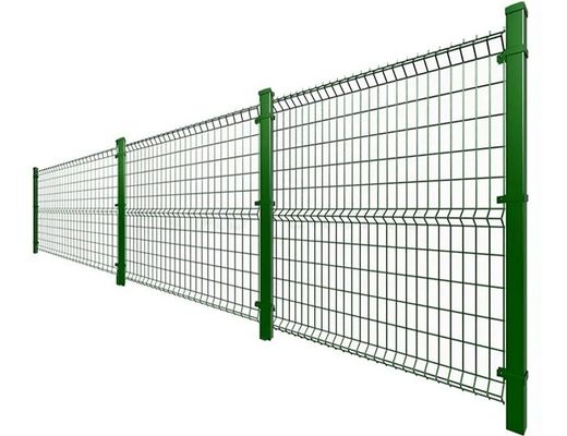 3D Curvy Steel Galvanized Welded Mesh Security Panels With Powder Coated Surface